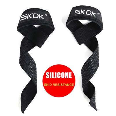 2Pcs Weightlifting Wrist Straps Strength Training Adjustable Non-Slip Gym Fitness Lifting Strap Wrist Support Sports Grip Band