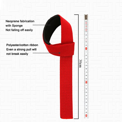 2Pcs Weightlifting Wrist Straps Strength Training Adjustable Non-Slip Gym Fitness Lifting Strap Wrist Support Sports Grip Band