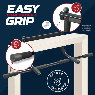 Pull up Bar Doorway Heavy Duty Chin up Bar Trainer for Home Gym - up to 32" Door
